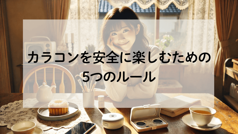【7章】カラコンを安全に楽しむための5つのルール