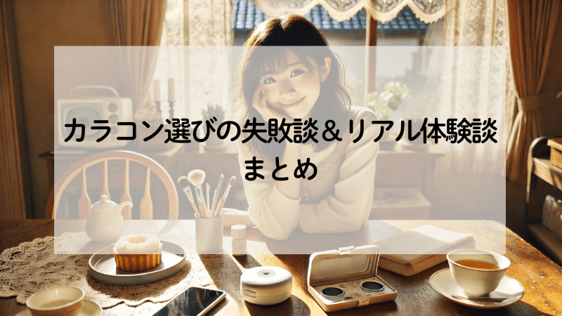 【6章】カラコン選びの失敗談＆リアル体験談まとめ